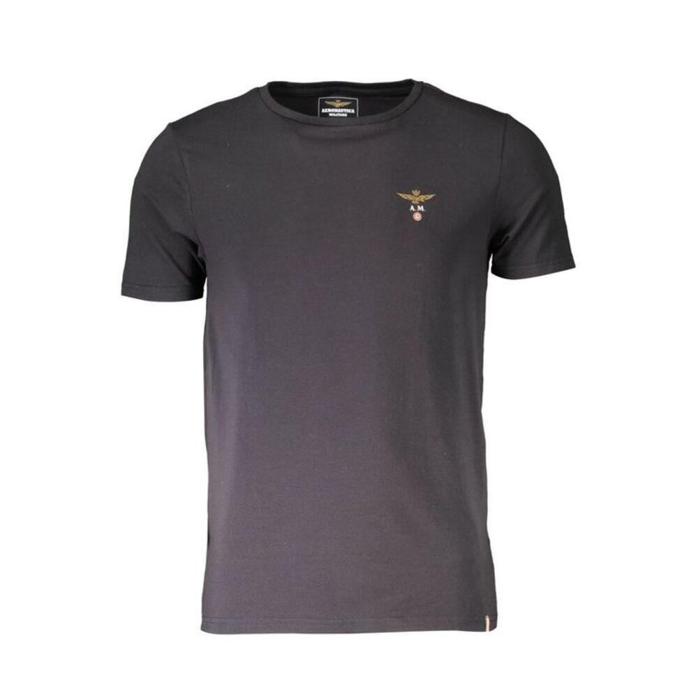 Aeronautica Militare Black Cotton Men's Men's T-Shirt